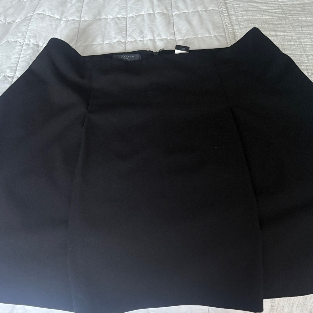 Tahari ASL Black Midi Skirt
